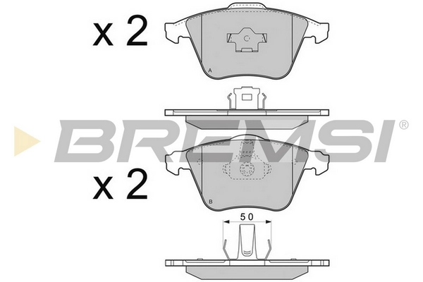 BREMSI fékbetétkészlet, tárcsafék - BP3301CE - TothCarparts