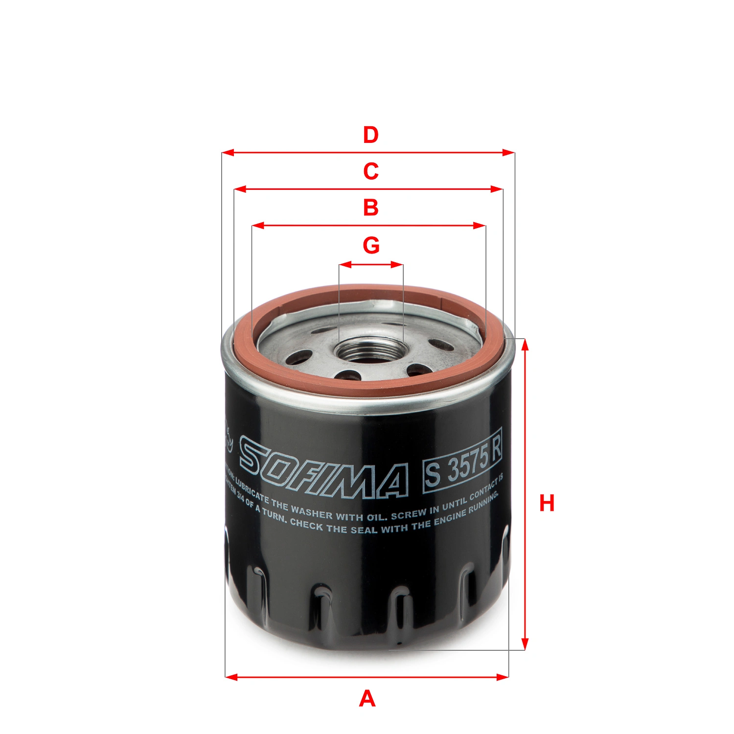 SOFIMA olajszűrő - S 3575 R - TothCarparts