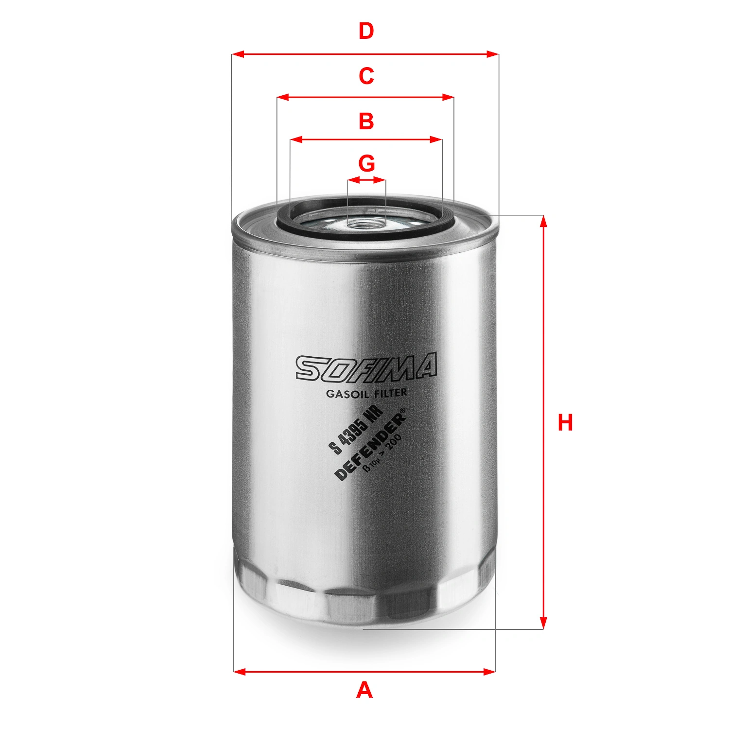 SOFIMA Üzemanyagszűrő - S 4343 NR - TothCarparts