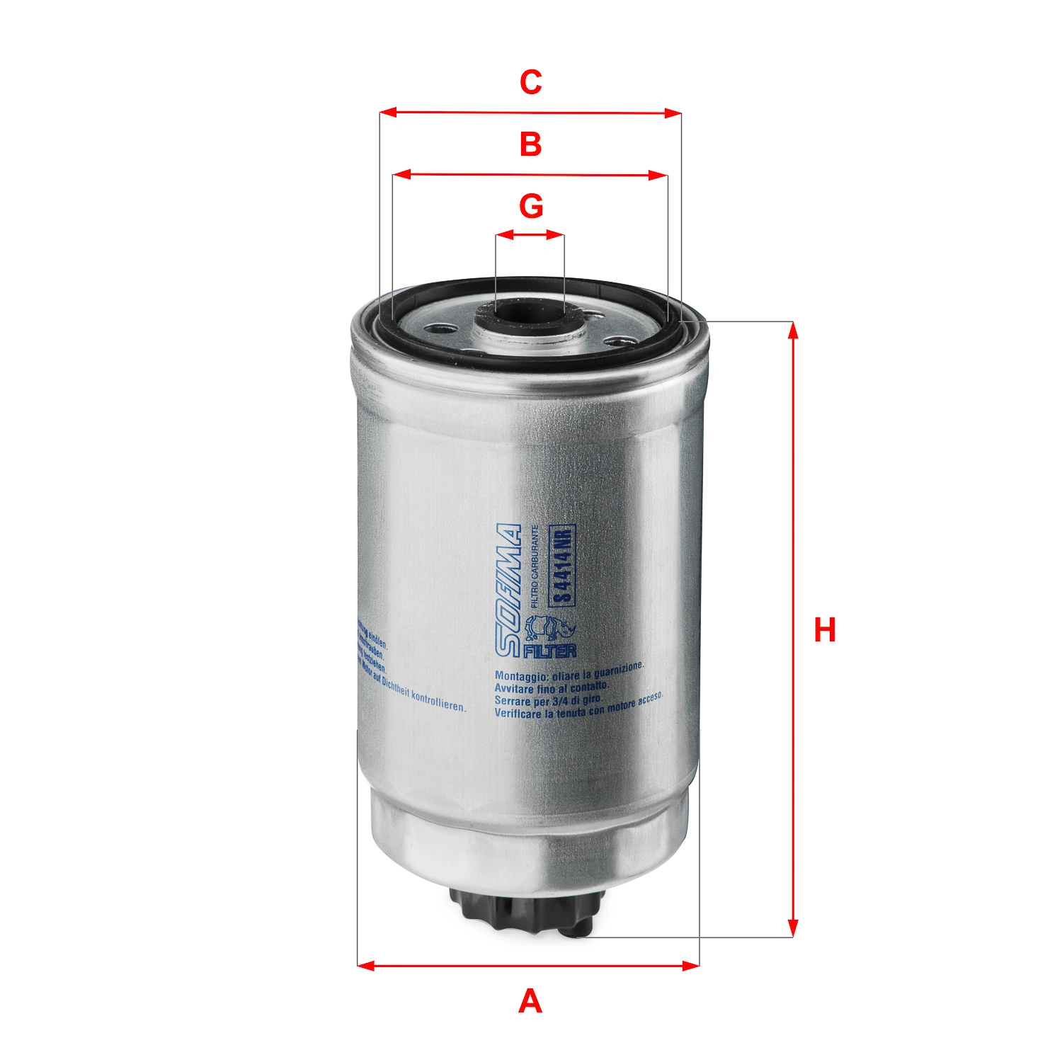 SOFIMA Üzemanyagszűrő - S 4414 NR - TothCarparts