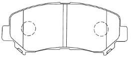 AISIN fékbetétkészlet, tárcsafék - B1N094 - TothCarparts
