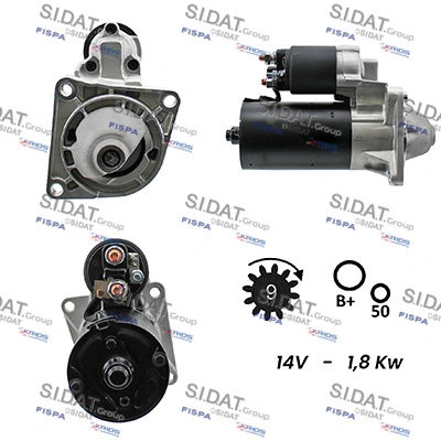 SIDAT önindító - S12BH0007A2 - TothCarparts