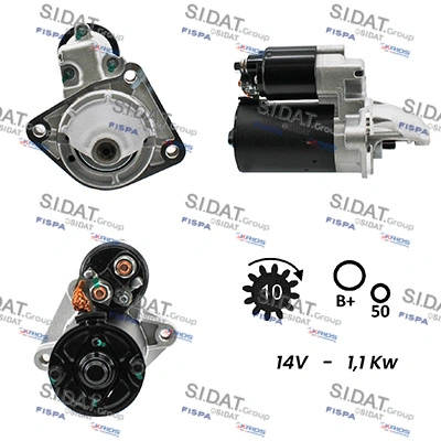 FISPA önindító - S12BH0022A2 - TothCarparts