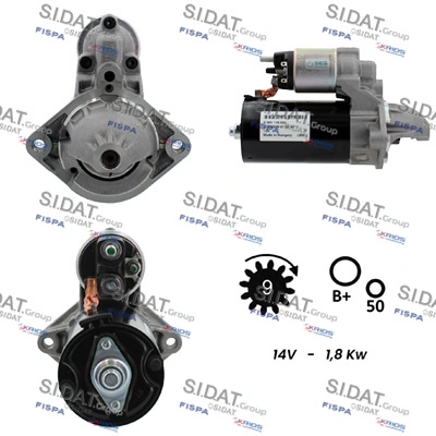 FISPA önindító - S12BH0090 - TothCarparts