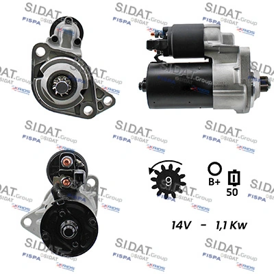 FISPA önindító - S12BH0115A2 - TothCarparts