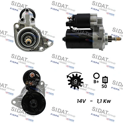FISPA önindító - S12BH0244A2 - TothCarparts
