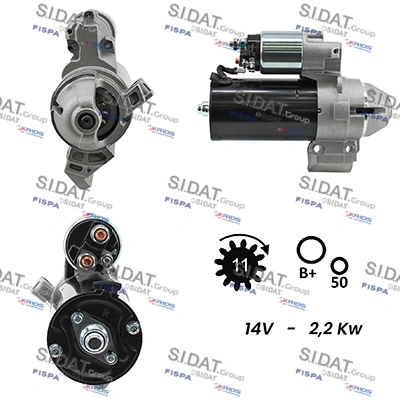 FISPA önindító - S12BH0431A2 - TothCarparts
