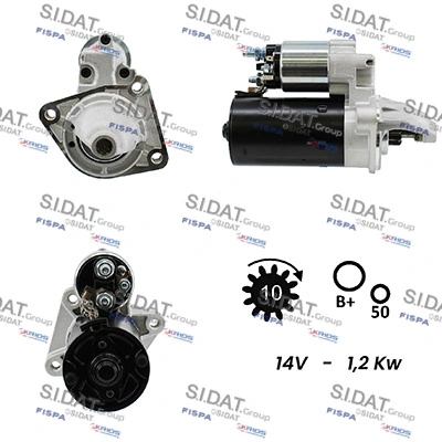 SIDAT önindító - S12BH0697A2 - TothCarparts