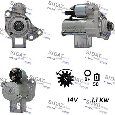 FISPA önindító - S12VA0115A2 - TothCarparts