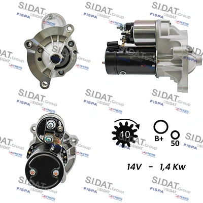 FISPA önindító - S12VA0433A2 - TothCarparts