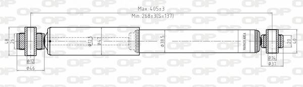 OPEN PARTS lengéscsillapító - SAB8004.32 - TothCarparts