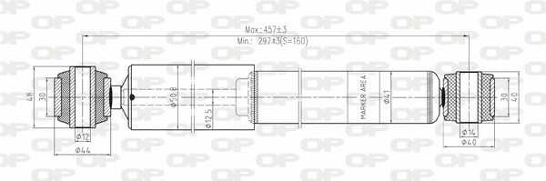 OPEN PARTS lengéscsillapító - SAB8006.32 - TothCarparts