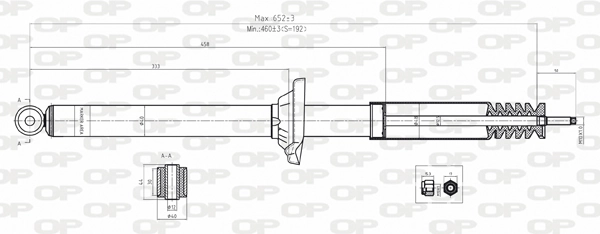 OPEN PARTS lengéscsillapító - SAB8048.32 - TothCarparts