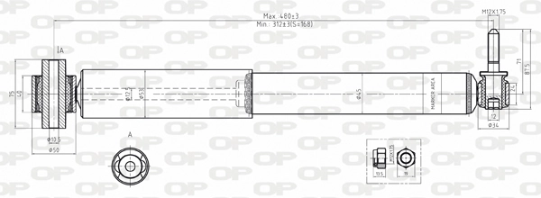 OPEN PARTS lengéscsillapító - SAB8057.32 - TothCarparts
