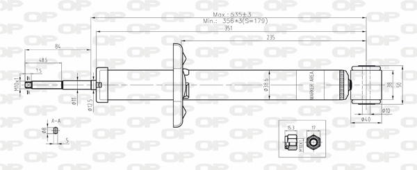 OPEN PARTS lengéscsillapító - SAB8091.32 - TothCarparts