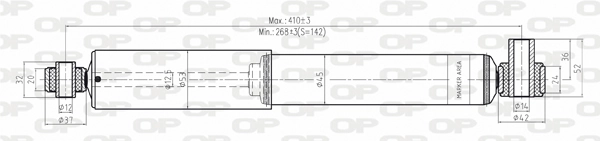 OPEN PARTS lengéscsillapító - SAB8160.31 - TothCarparts