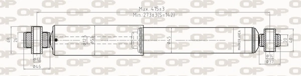 OPEN PARTS lengéscsillapító - SAB8262.32 - TothCarparts
