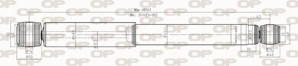 OPEN PARTS lengéscsillapító - SAB8264.32 - TothCarparts