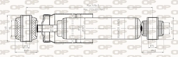 OPEN PARTS lengéscsillapító - SAB8276.32 - TothCarparts