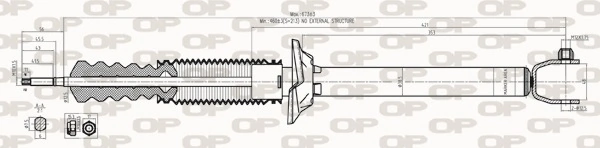 OPEN PARTS lengéscsillapító - SAB8283.32 - TothCarparts