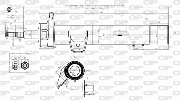 OPEN PARTS lengéscsillapító - SAB8291.31 - TothCarparts
