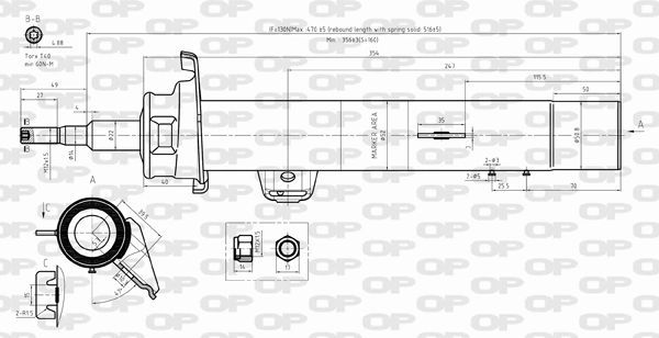 OPEN PARTS lengéscsillapító - SAB8292.31 - TothCarparts
