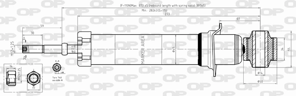 OPEN PARTS lengéscsillapító - SAB8302.32 - TothCarparts