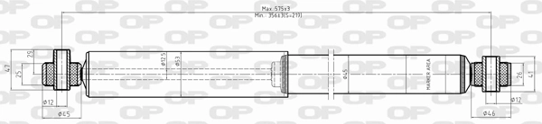 OPEN PARTS lengéscsillapító - SAB8317.32 - TothCarparts