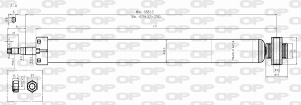 OPEN PARTS lengéscsillapító - SAB8320.32 - TothCarparts