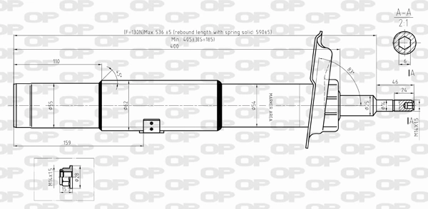 OPEN PARTS lengéscsillapító - SAB8343.31 - TothCarparts