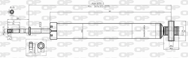 OPEN PARTS lengéscsillapító - SAB8344.32 - TothCarparts