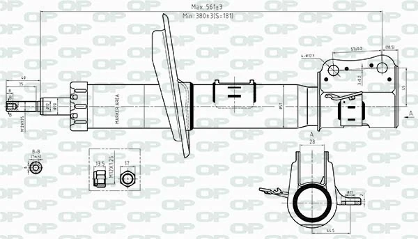 OPEN PARTS lengéscsillapító - SAB8364.31 - TothCarparts