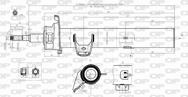 OPEN PARTS lengéscsillapító - SAB8397.31 - TothCarparts