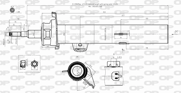 OPEN PARTS lengéscsillapító - SAB8398.31 - TothCarparts