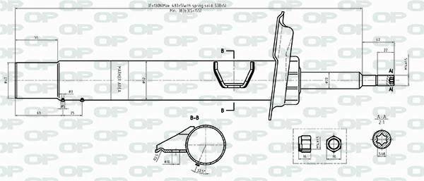 OPEN PARTS lengéscsillapító - SAB8437.31 - TothCarparts