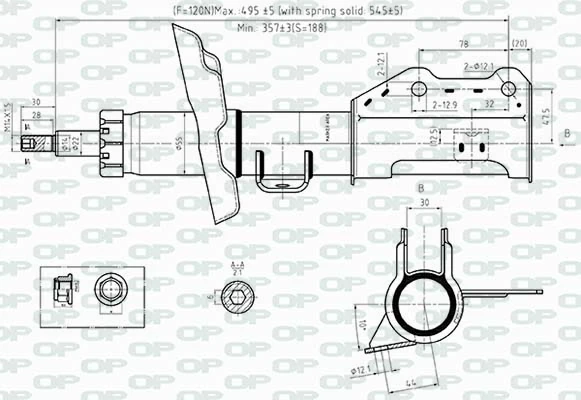 OPEN PARTS lengéscsillapító - SAB8517.31 - TothCarparts