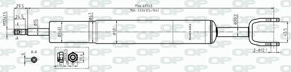 OPEN PARTS lengéscsillapító - SAB8527.31 - TothCarparts