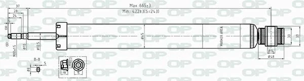 OPEN PARTS lengéscsillapító - SAB8531.32 - TothCarparts