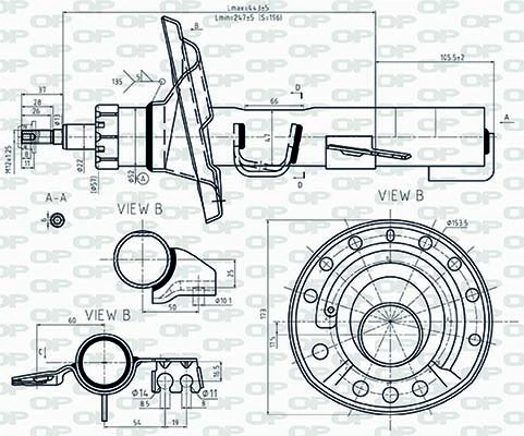 OPEN PARTS lengéscsillapító - SAB8544.31 - TothCarparts