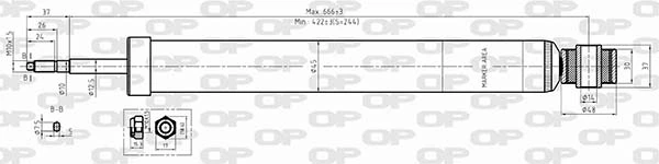 OPEN PARTS lengéscsillapító - SAB8581.32 - TothCarparts
