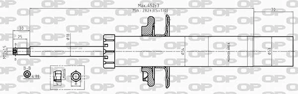 OPEN PARTS lengéscsillapító - SAB8604.31 - TothCarparts