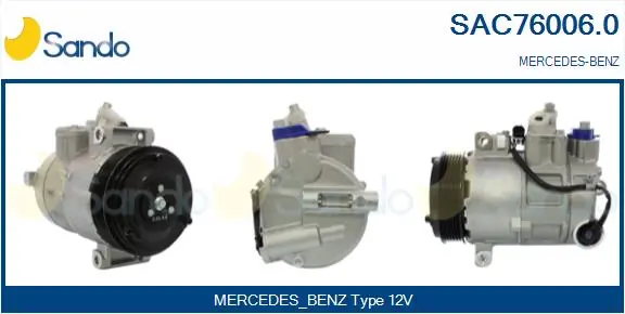 SANDO kompresszor, klíma - SAC76006.0 - TothCarparts