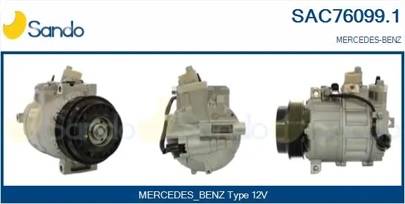 SANDO kompresszor, klíma - SAC76099.1 - TothCarparts