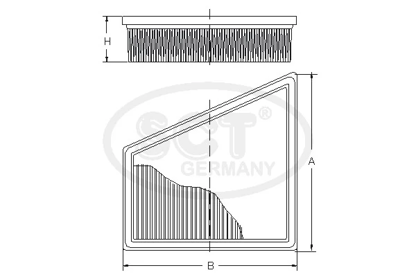 SCT - MANNOL légszűrő - SB 2103 - TothCarparts