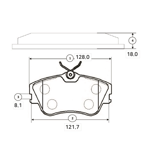 CTR fékbetétkészlet, tárcsafék - GK1245 - TothCarparts