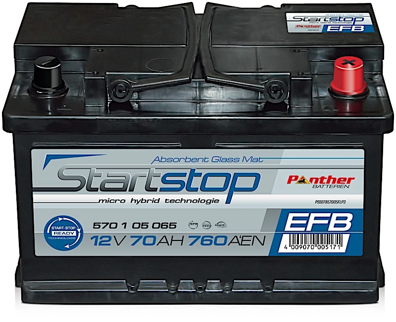 PANTHER-BATTERIEN Indító akkumulátor - SB.570105065N - TothCarparts