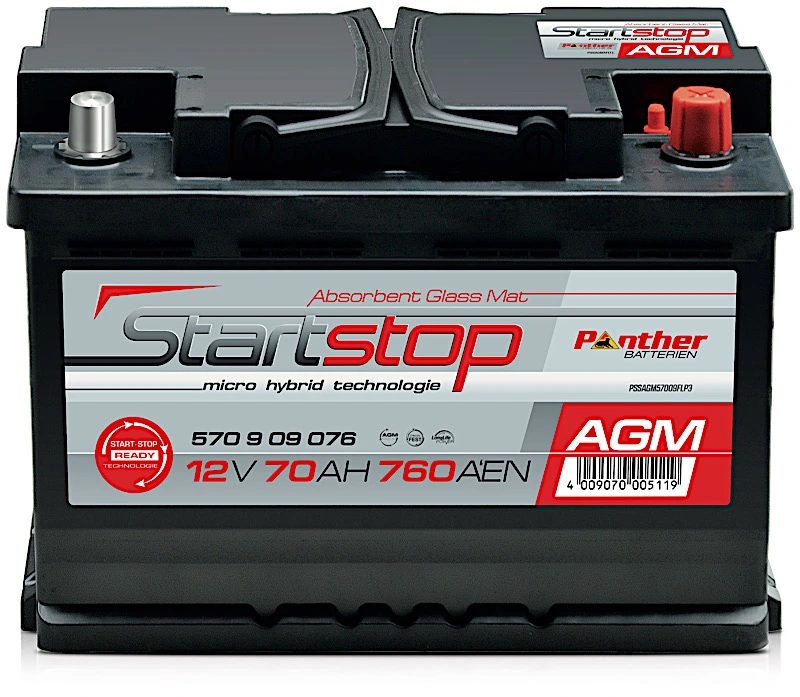 PANTHER-BATTERIEN Indító akkumulátor - SB.570909076N - TothCarparts