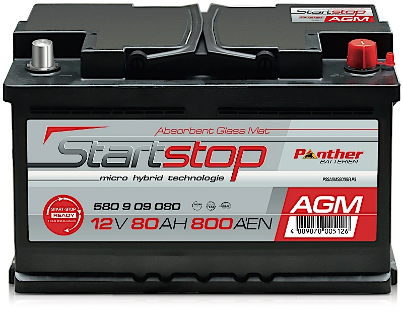 PANTHER-BATTERIEN Indító akkumulátor - SB.580909080N - TothCarparts