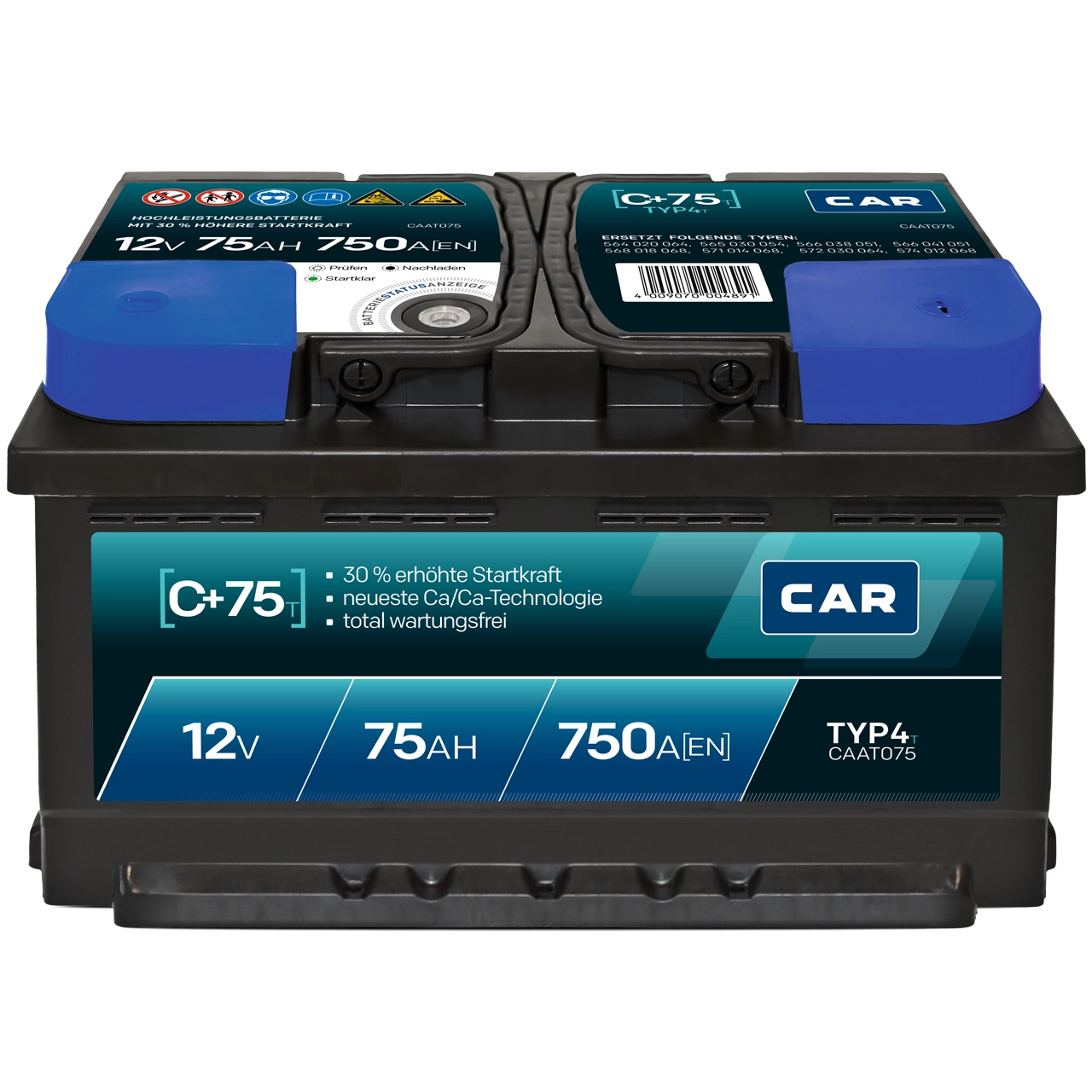 PANTHER-BATTERIEN Indító akkumulátor - SB.C75T - TothCarparts