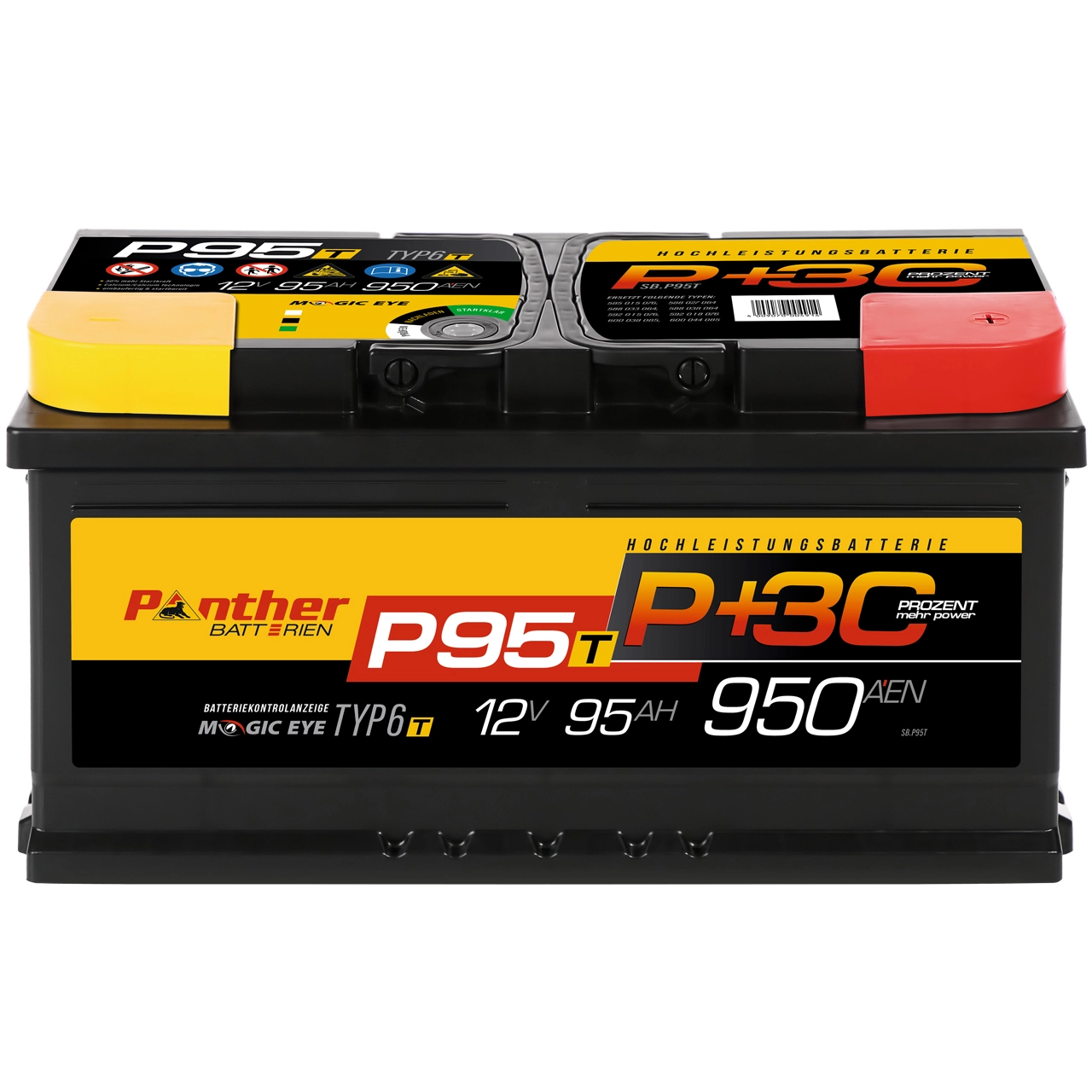 PANTHER-BATTERIEN Indító akkumulátor - SB.P95T - TothCarparts